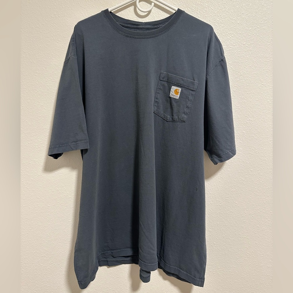 Carhartt Men's Blue Gray Original Fit 2XL Tall Short Sleeve Tee